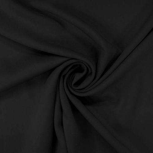 Tissu viscose twill noir