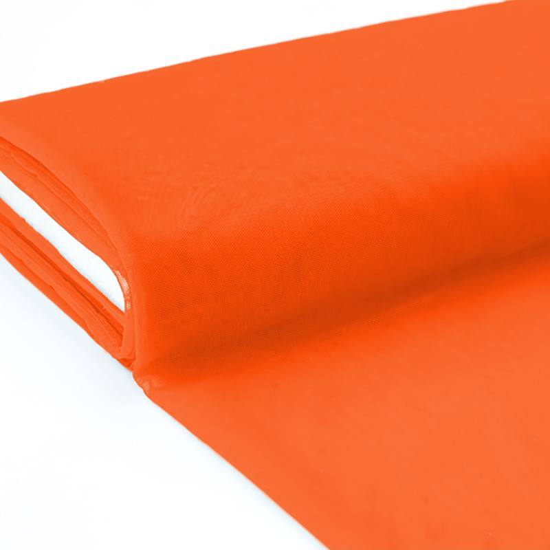 Plaquette 25m Tulle déco orange grande largeur