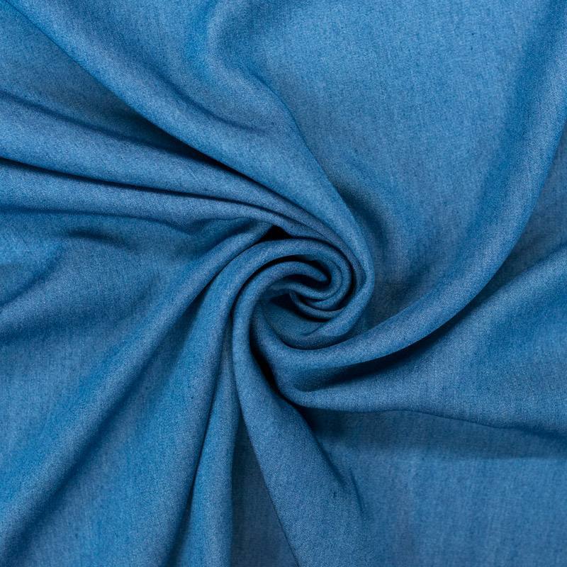 Tissu jean lyocell bleu brut