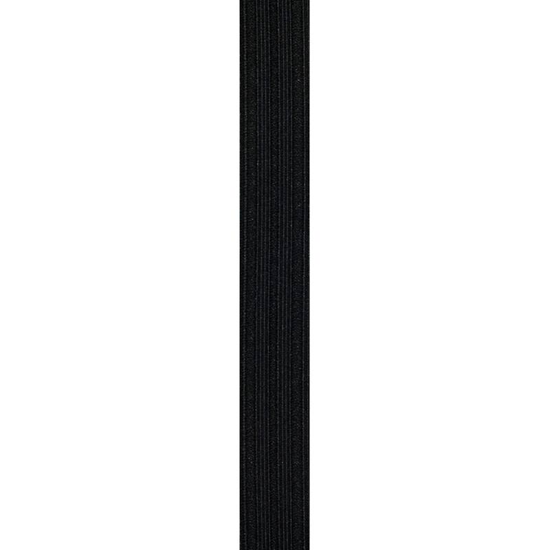 Elastique noir gaufré 25 mm