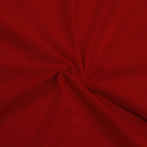 Tissu velours rouge coquelicot 