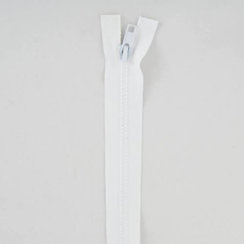 Fermeture injectée blanche 25 cm séparable col 501