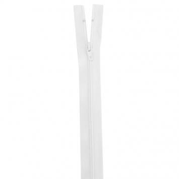 Fermeture en nylon blanche 65 cm séparable col 501