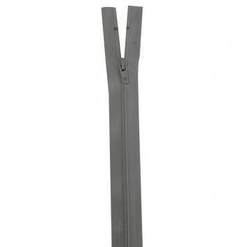 Fermeture en nylon grise 65 cm séparable col 243