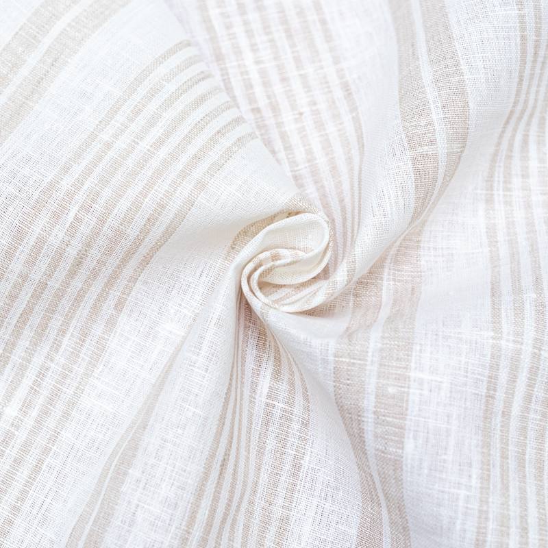 Tissu coton tissage fantaisie relief blanc
