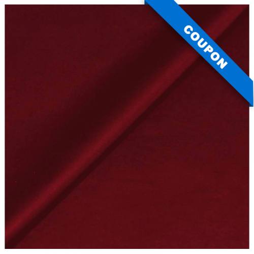 Coupon 50x68cm - Simili touché cuir mat rouge bourgogne