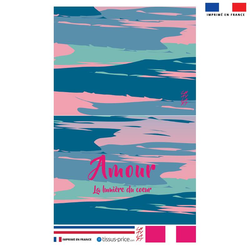 Kit pochette motif Amour - Création Chaylart