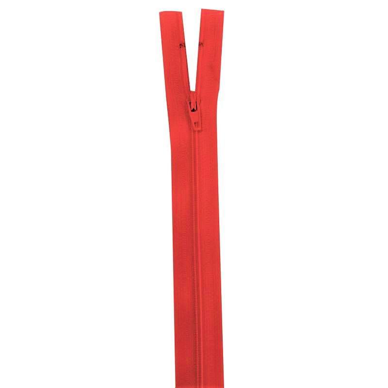 Fermeture en nylon rouge 80 cm séparable col 820