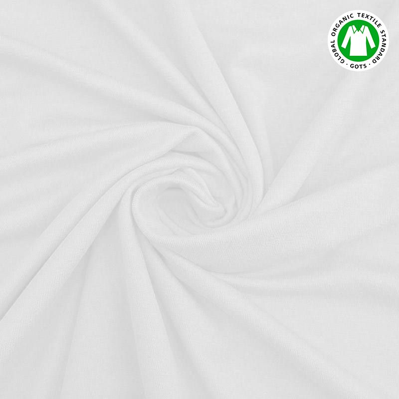 Jersey coton bio blanc