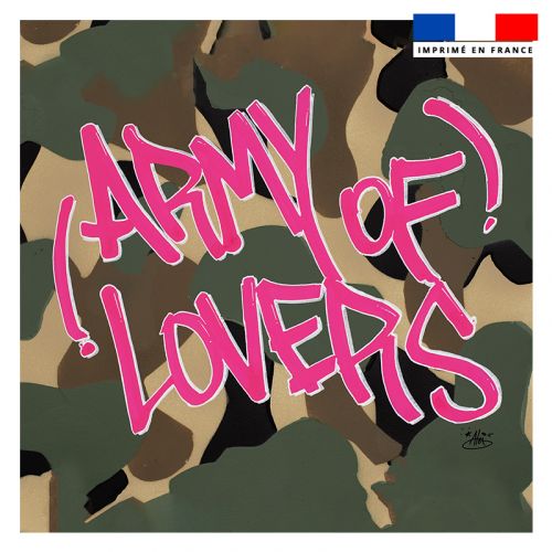 Coupon 45x45 cm motif army of lovers - Création Alex Z
