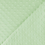 Minky uni vert opaline relief pois