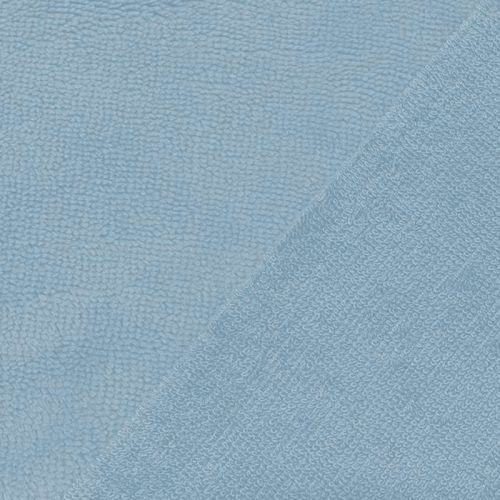 Eponge doudou coton microfibre bleu ciel Oeko-tex