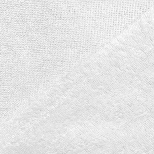 Eponge doudou coton microfibre blanc Oeko-tex