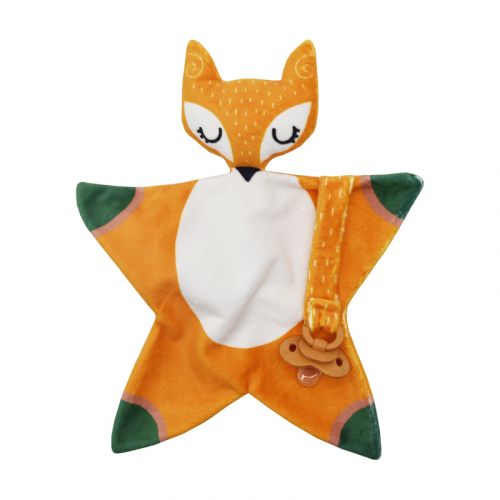 Kit doudou à coudre motif renard de la forêt