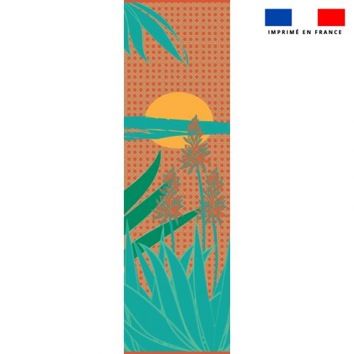 Coupon 45x150 cm tissu imperméable motif harmonie pour transat - Création Chaylart