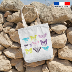 Kit tote-bag motif papillon