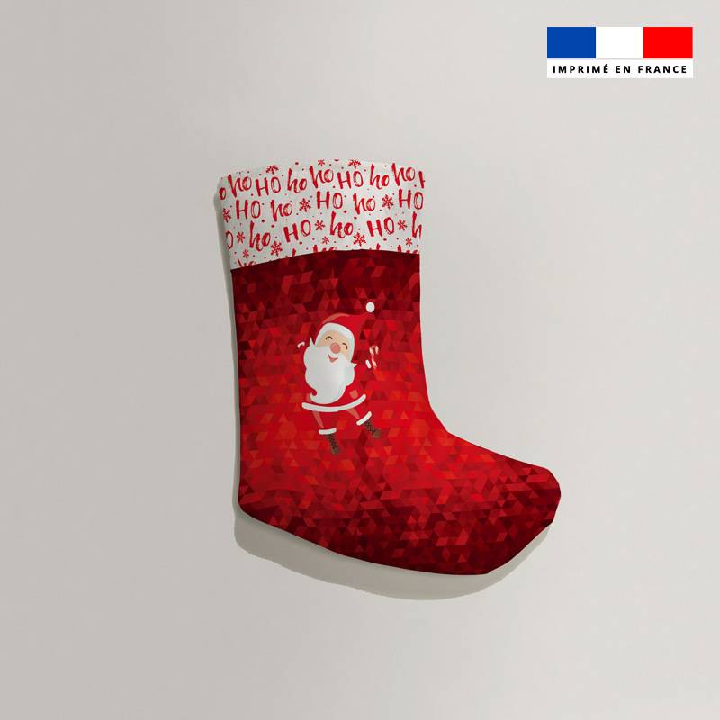 Kit chaussette de noel motif père noel