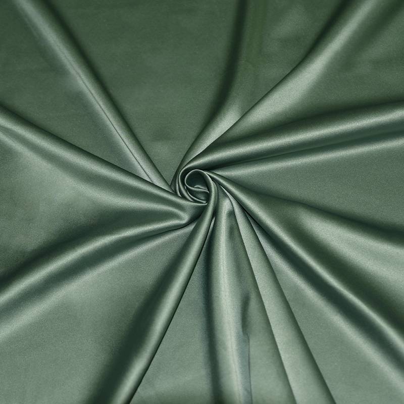 Satin uni extensible microfibre royal vert quetzal