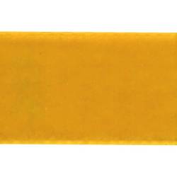 Ruban velours 38 mm jaune