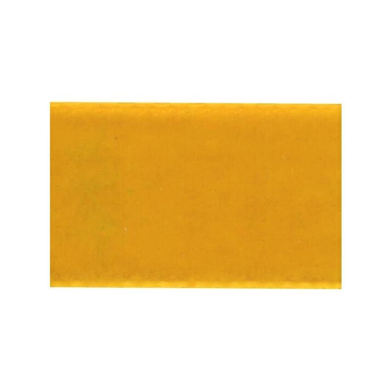 Ruban velours 38 mm jaune