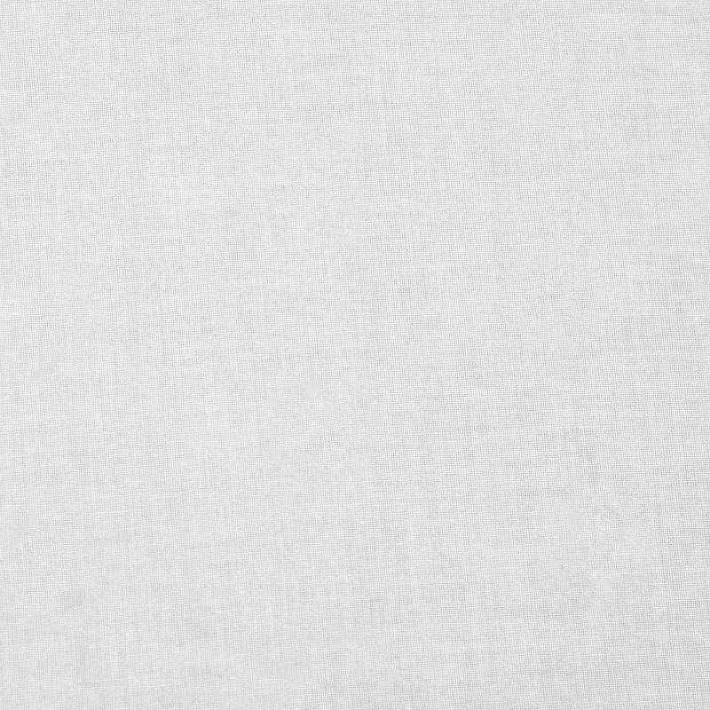 Popeline de coton peigné blanche unie