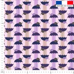 Parapluie escargot violet -...