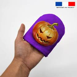 Kit mini-gants nettoyants motif citrouille halloween