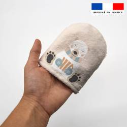 Kit mini-gants nettoyants motif animaux de la banquise