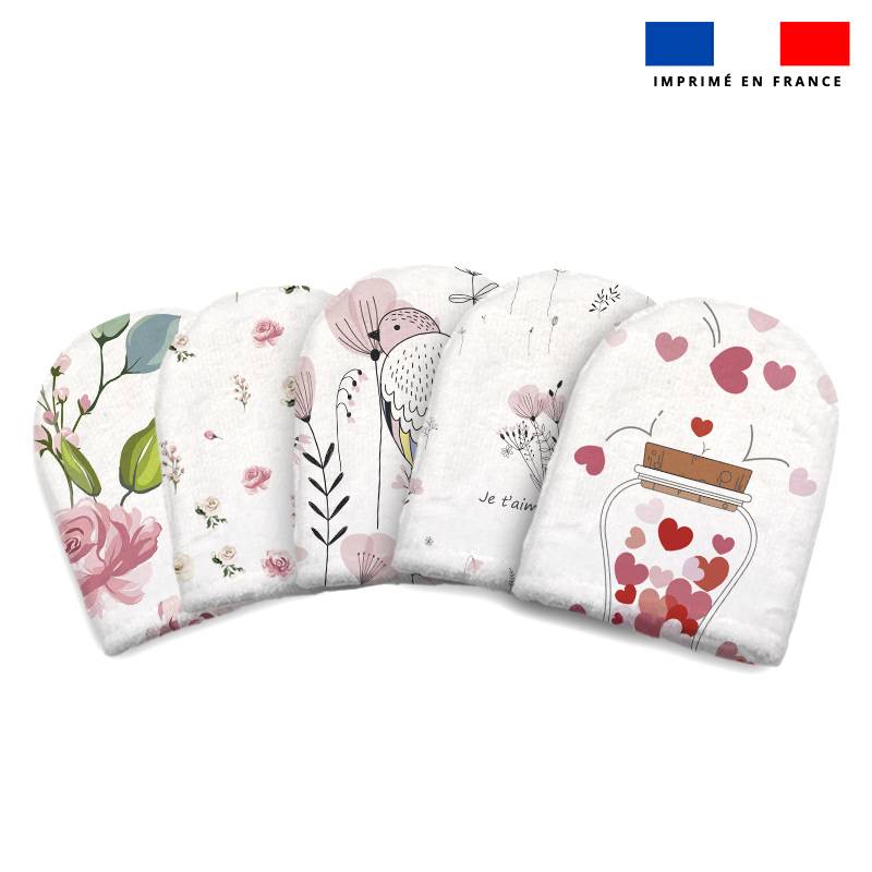 Kit mini-gants nettoyants motif happy mom