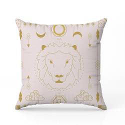 Coupon 45x45 cm motif signe astrologique lion