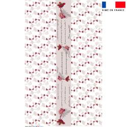 Coupon pour nappe rectangle motif joubarbe - Création Marie-Eva