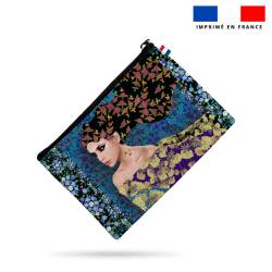 Kit pochette motif diva flower - Création Lita Blanc