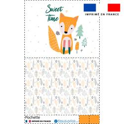 Kit pochette motif animaux de la forêt