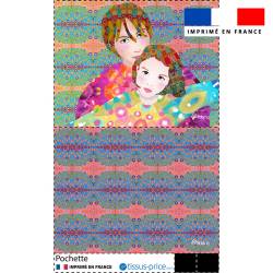 Kit pochette motif diva duo - Création Lita Blanc