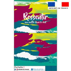 Kit pochette motif Ressentir - Création Chaylart