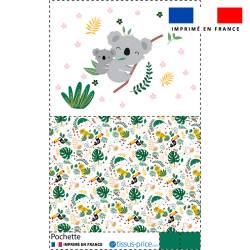 Kit pochette motif baby koala