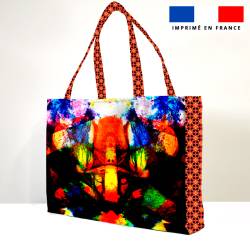 Kit sac de plage imperméable motif Elisa - Création Pierre-Alexandre PAUGAM