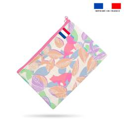 Kit pochette motif tigre rose - Création Lili Bambou Design