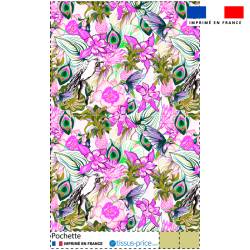 Kit pochette motif paradis jungle - Création Lili Bambou Design