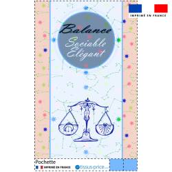 Kit pochette motif astro balance - Création Lili Bambou Design