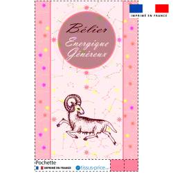 Kit pochette motif astro bélier - Création Lili Bambou Design