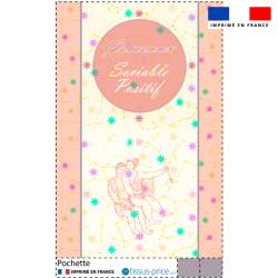 Kit pochette motif astro gémeaux - Création Lili Bambou Design