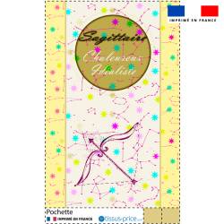 Kit pochette motif astro sagittaire - Création Lili Bambou Design