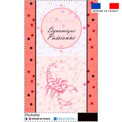Kit pochette motif astro scorpion - Création Lili Bambou Design