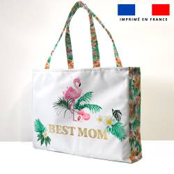 Kit couture sac cabas motif maman exotique