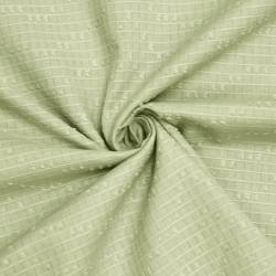 Voile de coton plumetis rectangulaire vert amande