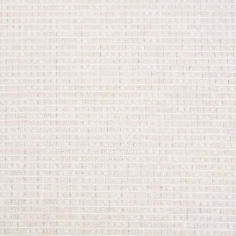 Voile de coton plumetis rectangulaire blanc
