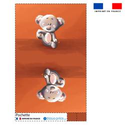 Kit pochette motif bébé koala - Création Stillistic