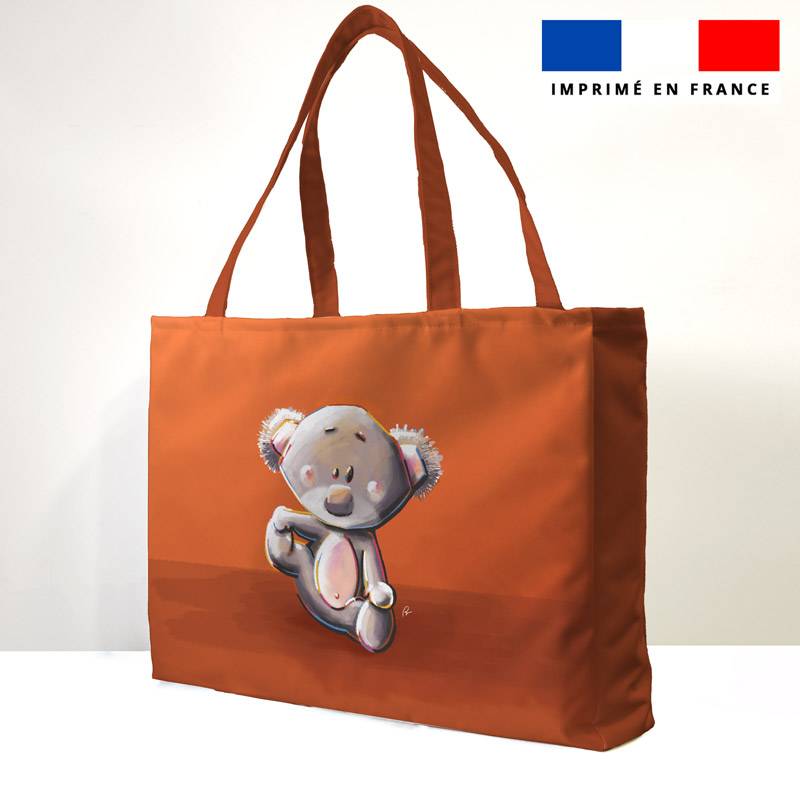 Kit couture sac cabas motif koala - Création Stillistic