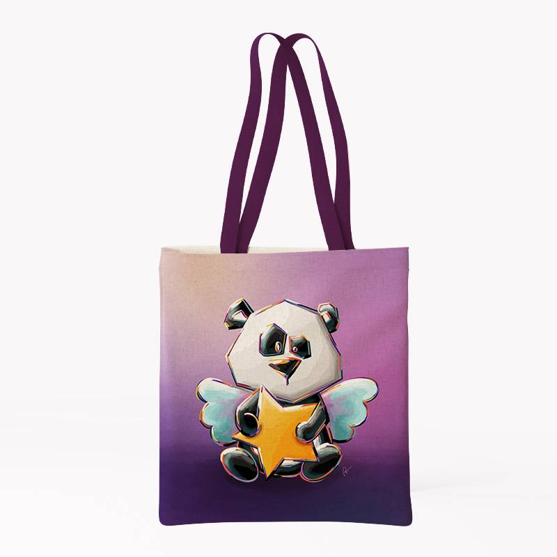 Coupon pour tote-bag motif panda - Création Stillistic